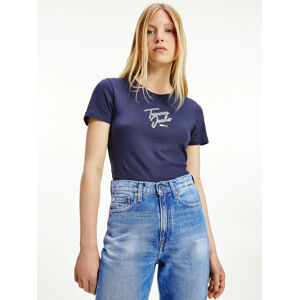 Tommy Jeans dámské modré tričko - XL (C87)
